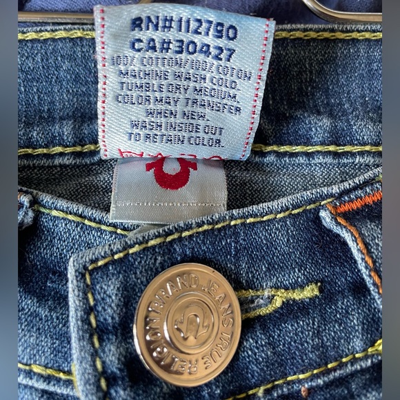 Women’s True Religion Jeans Straight Leg Size 28 - Picture 6 of 6